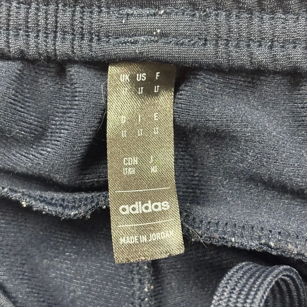Adidas Baggy Embroidered Retro Heavyweight Navy Blue Track Pants Large Tall